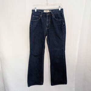 GAP Flare Jeans Y2K Dark Wash Blue Jeans 100% Size 4 Vintage Denim